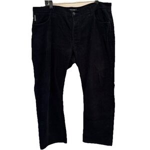 Walker Slater Mens‎ Black Cotton Corduroy Pants Trousers Size 40 X 30" 5 Pocket
